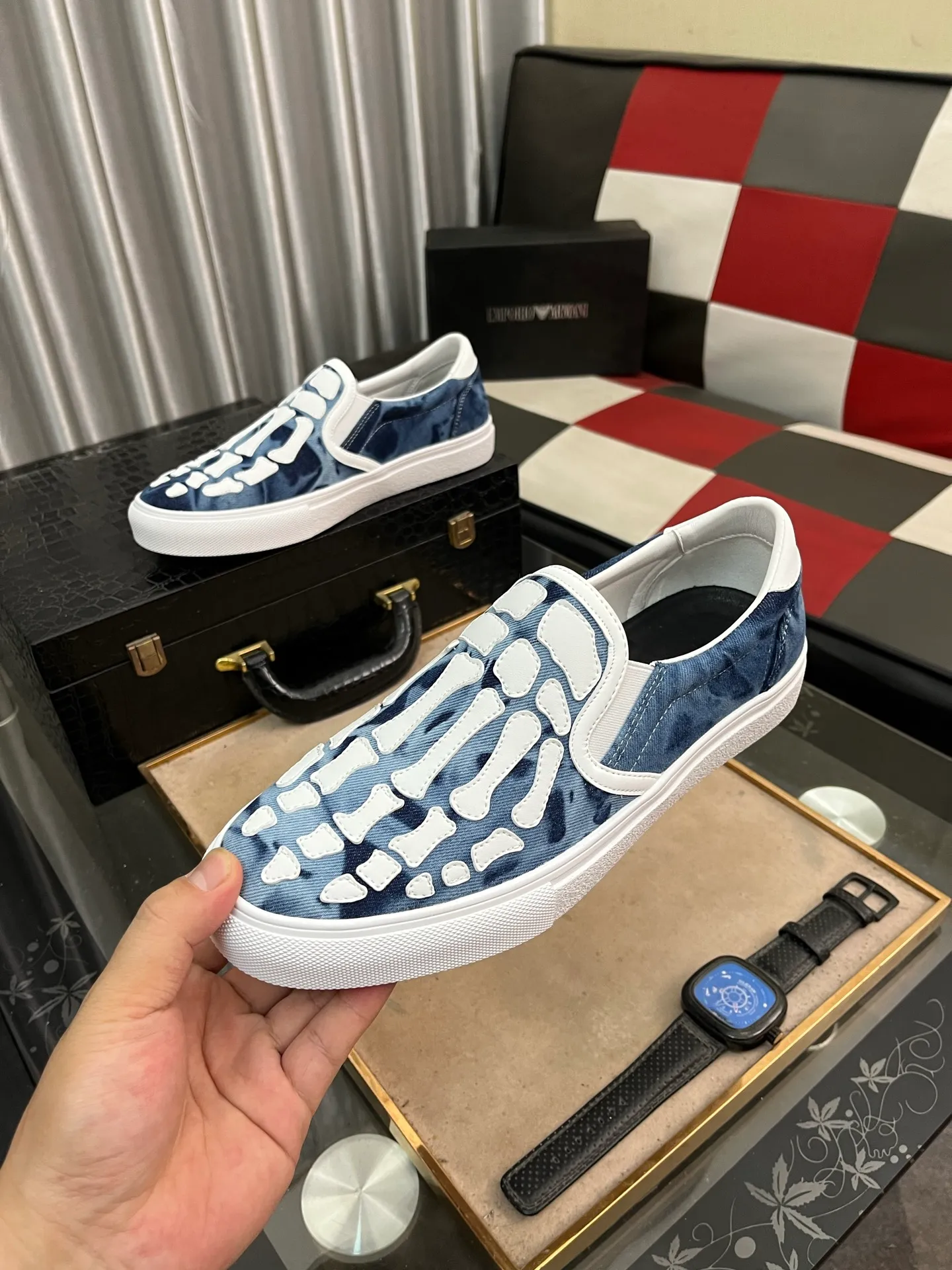 Men's men's shoes 💰420⌚️⌚️miri star shoes bone moral training shoes casual shoes amiri 2025 spring and summer star shoes bone moral training shoes micro-shaped body, the bone weaving pattern made of multi-layer genuine leather is more three-dimensional, slightly thicker and rich, and all elements are just right! The details are just right. Size: 38 to 444️⃣Colors available